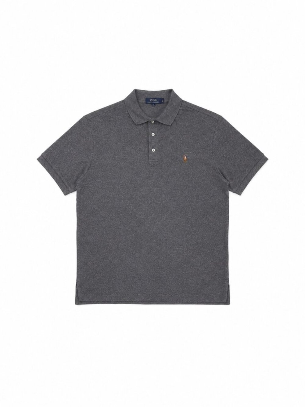Polo Ralph Lauren Classic Fit Charcoal Gray Cotton Polo Shirt Men's XL